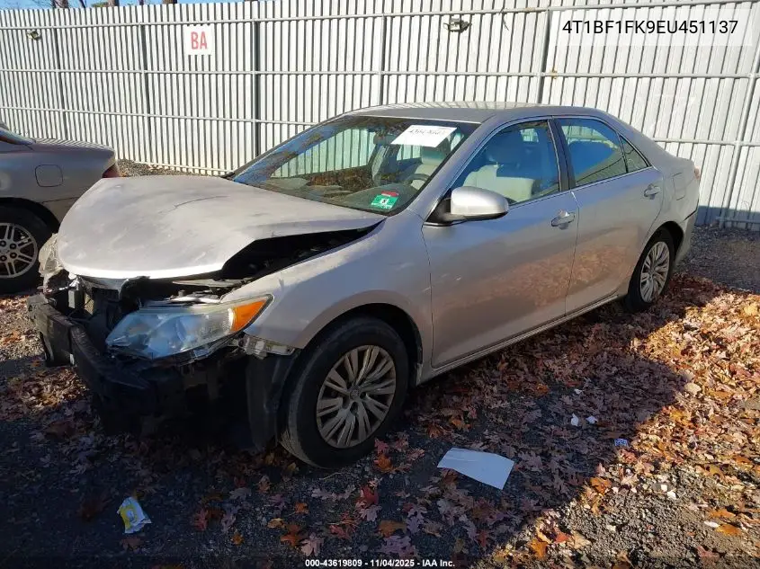 4T1BF1FK9EU451137 2014 Toyota Camry Le