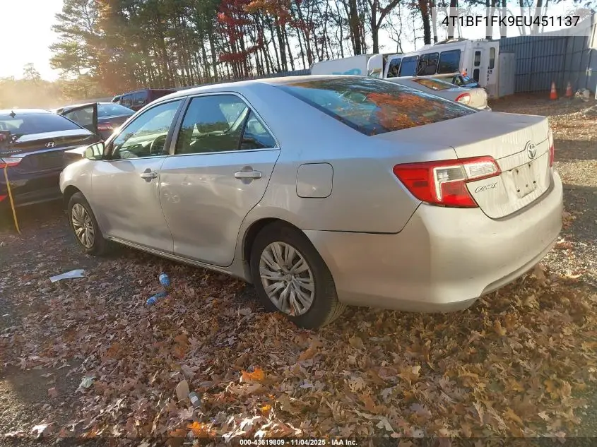 4T1BF1FK9EU451137 2014 Toyota Camry Le