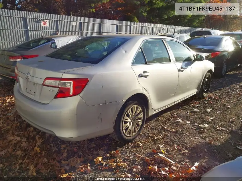 4T1BF1FK9EU451137 2014 Toyota Camry Le