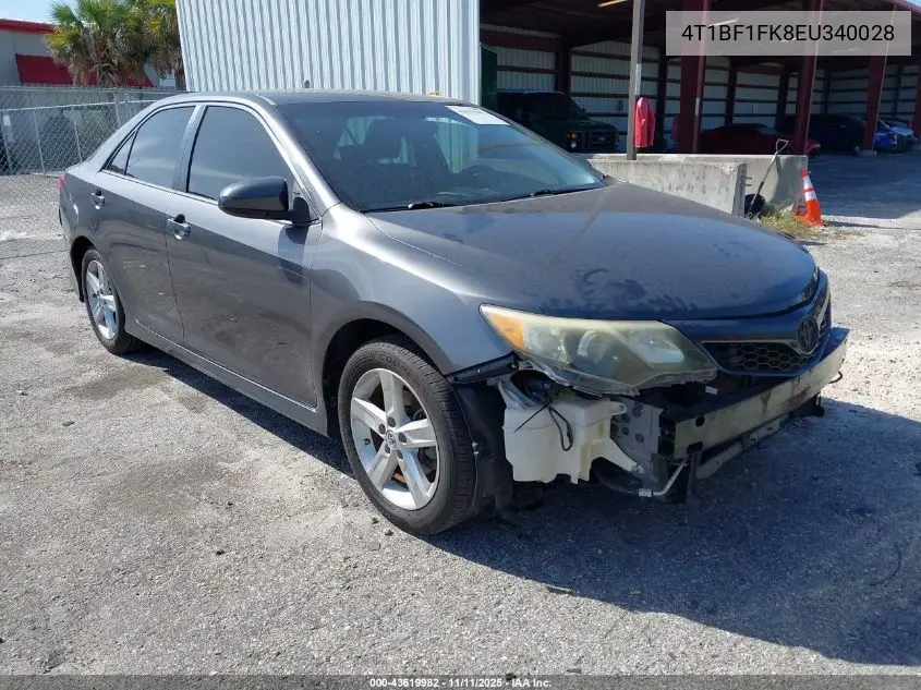 4T1BF1FK8EU340028 2014 Toyota Camry Se