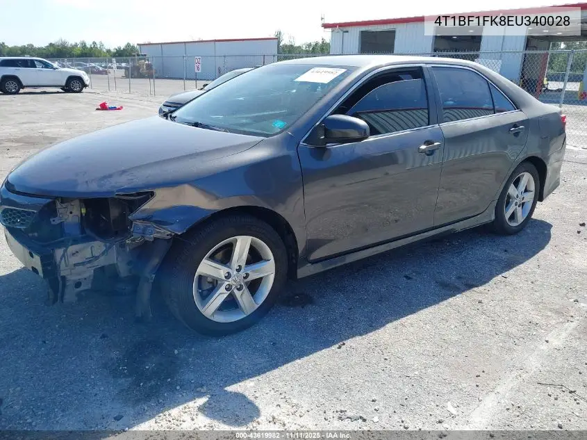 4T1BF1FK8EU340028 2014 Toyota Camry Se