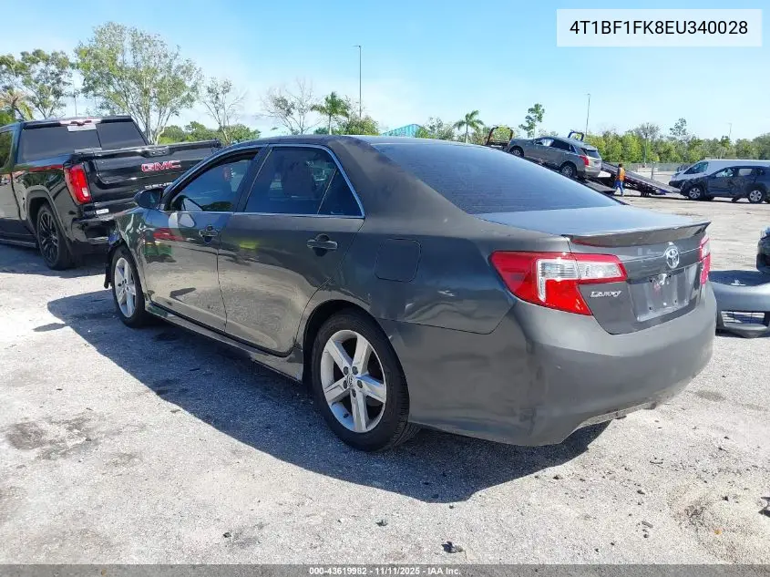 4T1BF1FK8EU340028 2014 Toyota Camry Se