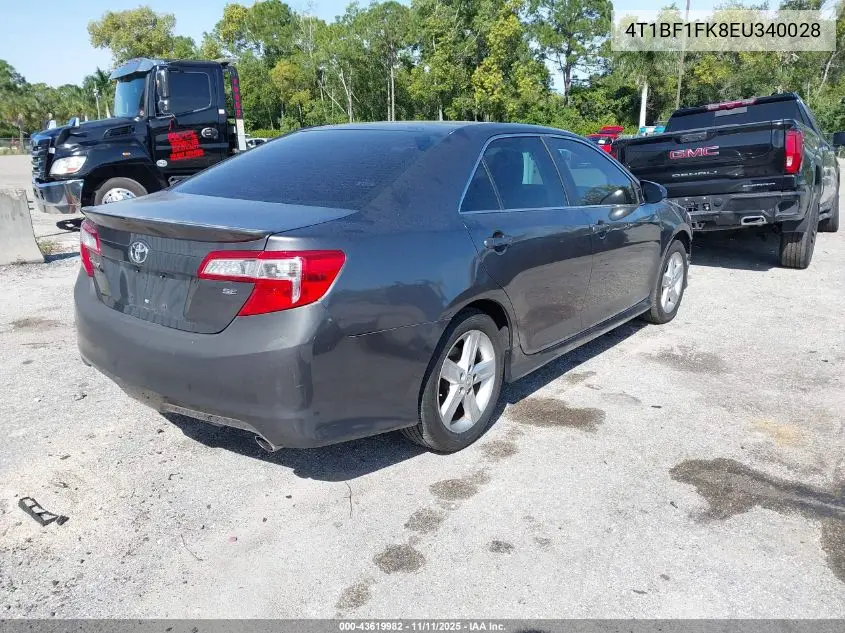 4T1BF1FK8EU340028 2014 Toyota Camry Se