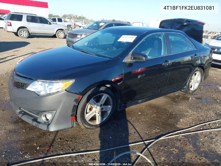 4T1BF1FK2EU831081 2014 Toyota Camry Se