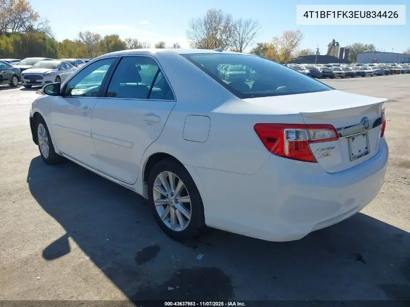 4T1BF1FK3EU834426 2014 Toyota Camry Xle