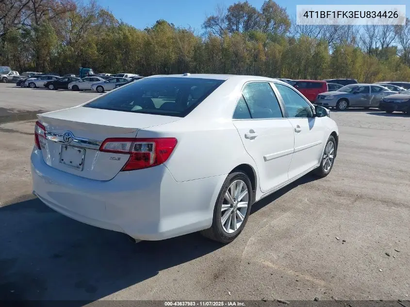 4T1BF1FK3EU834426 2014 Toyota Camry Xle