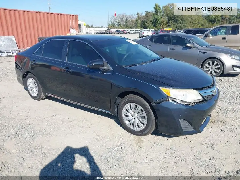 4T1BF1FK1EU865481 2014 Toyota Camry Le