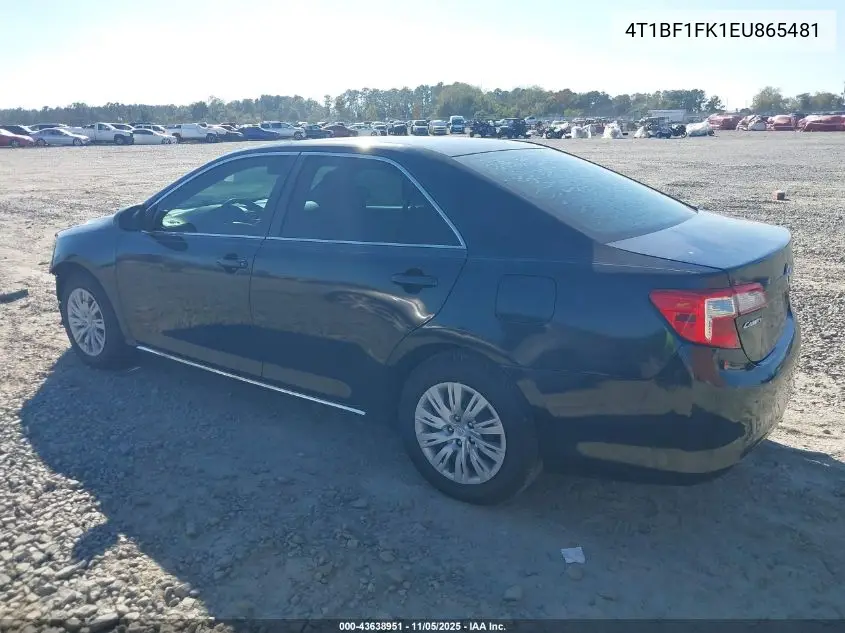 4T1BF1FK1EU865481 2014 Toyota Camry Le