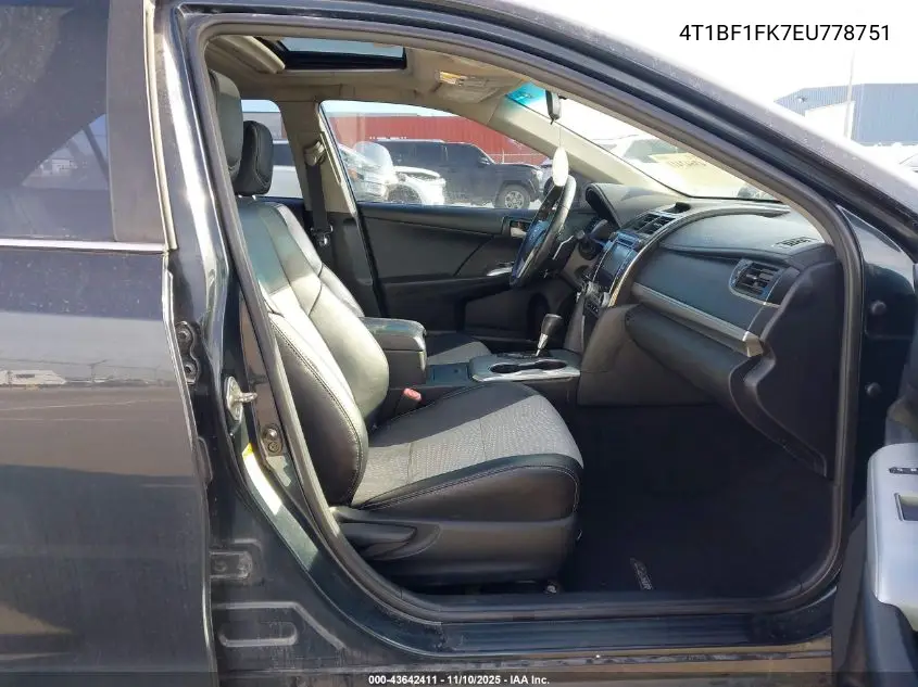 4T1BF1FK7EU778751 2014 Toyota Camry Se