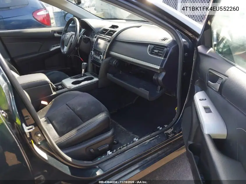 4T1BK1FK4EU552260 2014 Toyota Camry Se V6