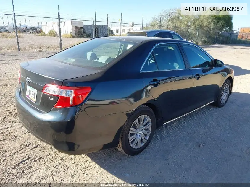 4T1BF1FKXEU363987 2014 Toyota Camry Le
