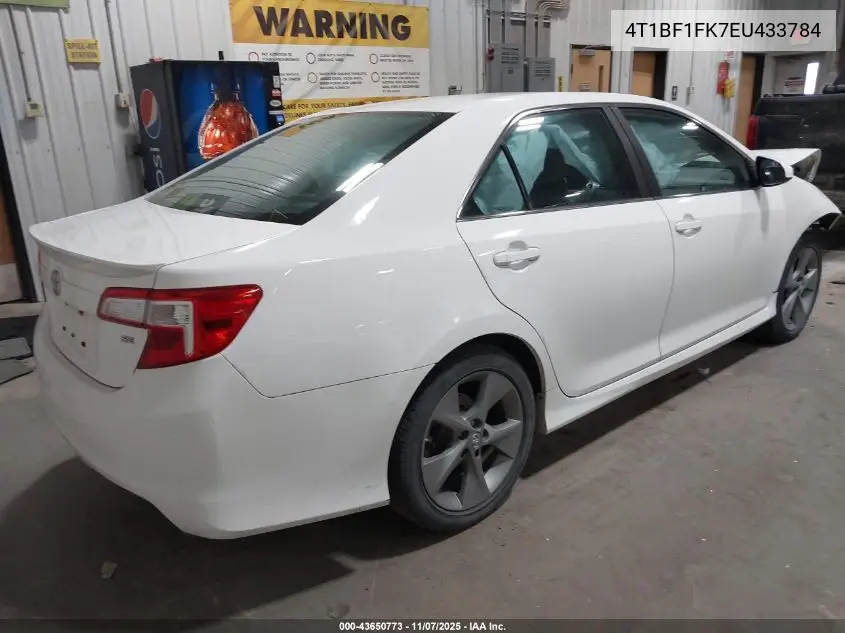 4T1BF1FK7EU433784 2014 Toyota Camry Se Sport