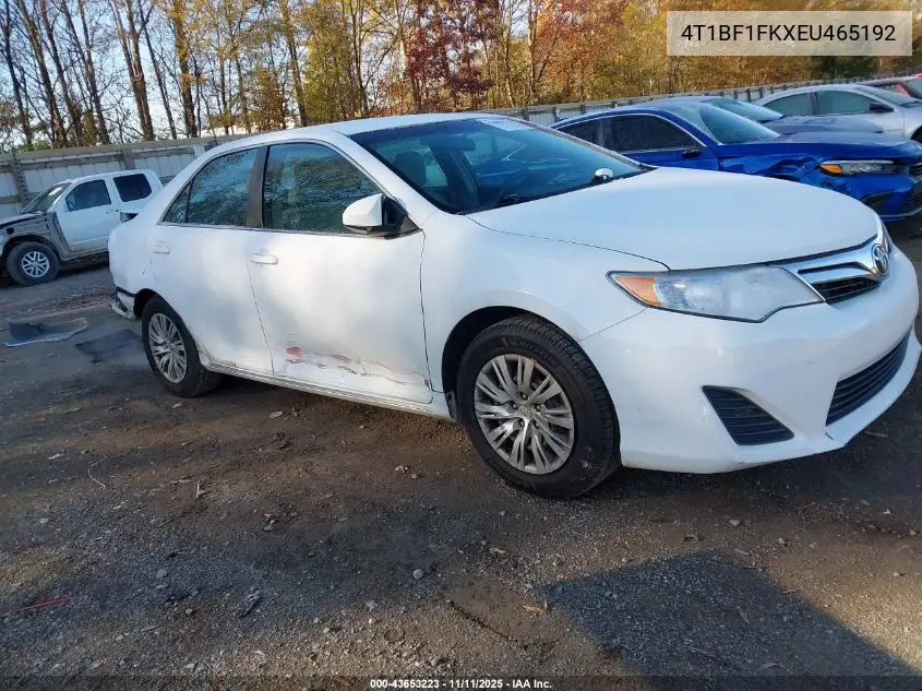 4T1BF1FKXEU465192 2014 Toyota Camry Le