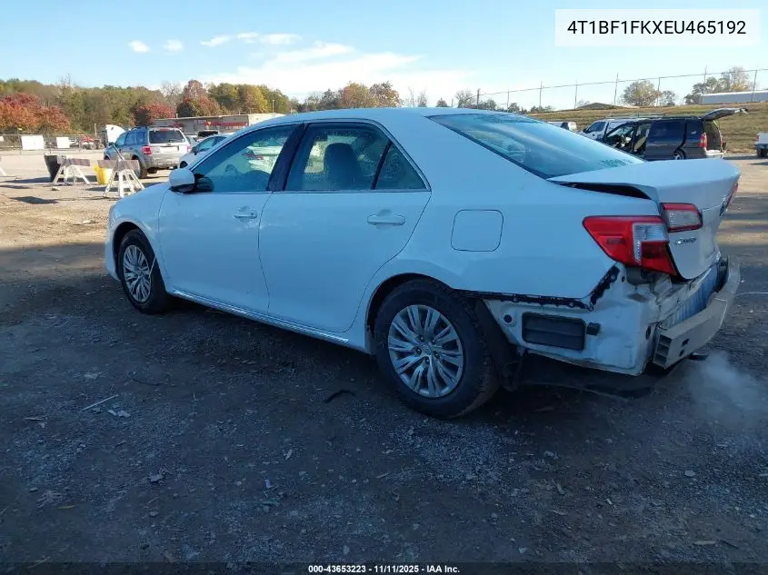 4T1BF1FKXEU465192 2014 Toyota Camry Le