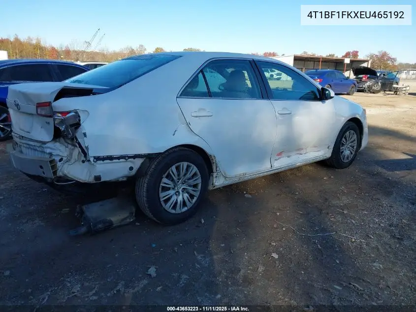 4T1BF1FKXEU465192 2014 Toyota Camry Le