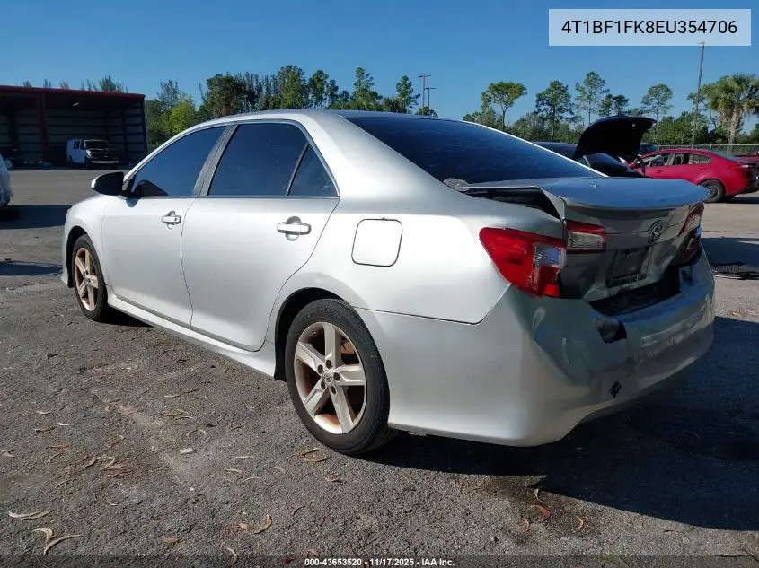 4T1BF1FK8EU354706 2014 Toyota Camry Se