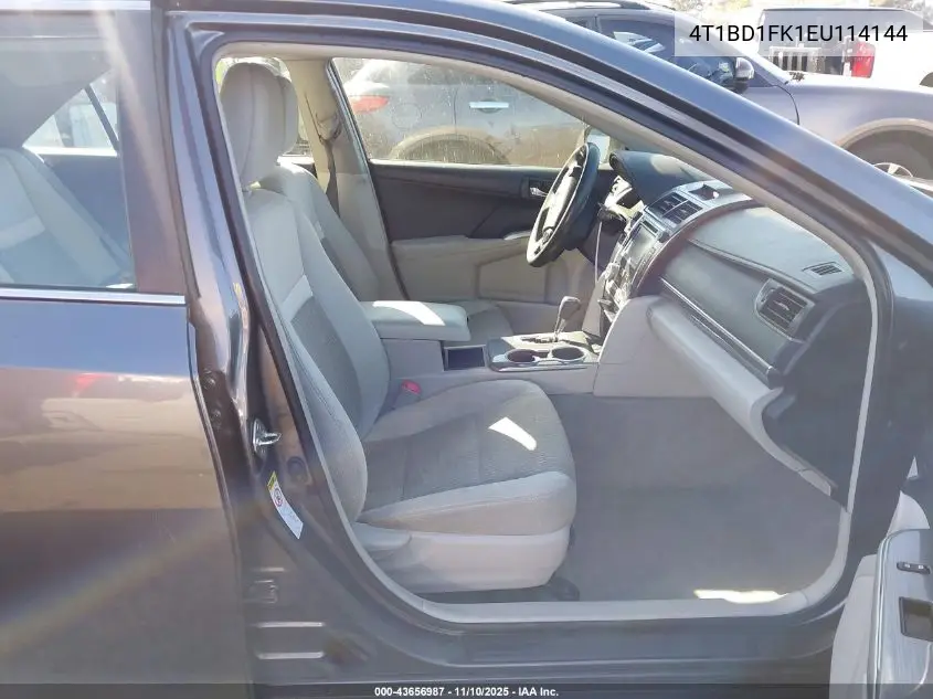 4T1BD1FK1EU114144 2014 Toyota Camry Hybrid Le