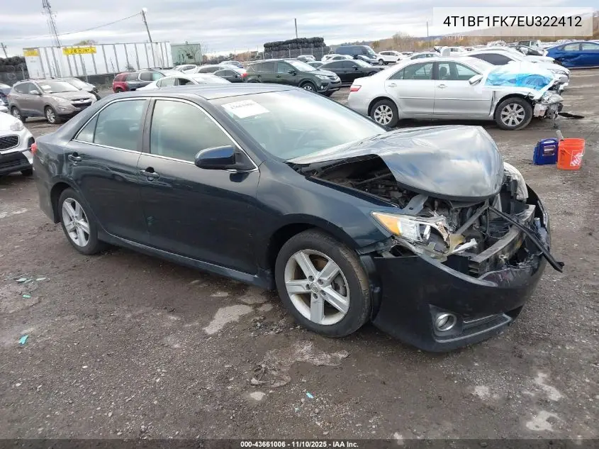 4T1BF1FK7EU322412 2014 Toyota Camry Se