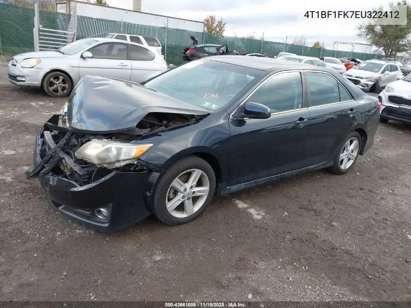 4T1BF1FK7EU322412 2014 Toyota Camry Se