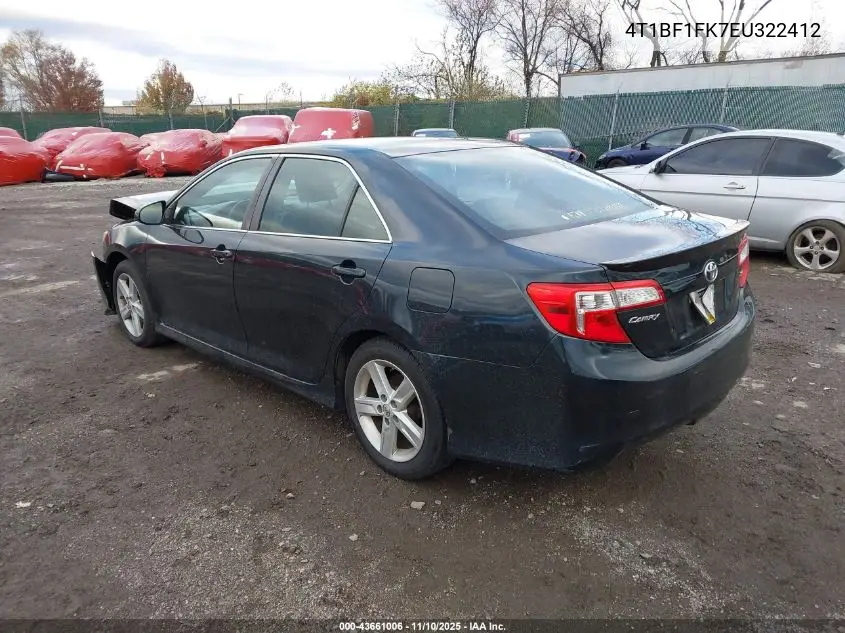 4T1BF1FK7EU322412 2014 Toyota Camry Se