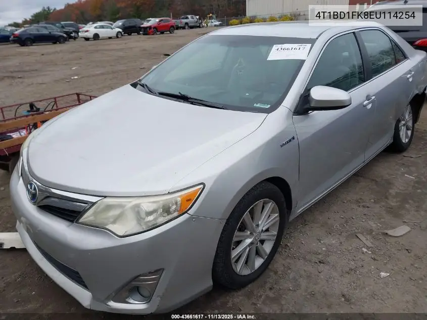 4T1BD1FK8EU114254 2014 Toyota Camry Hybrid Xle