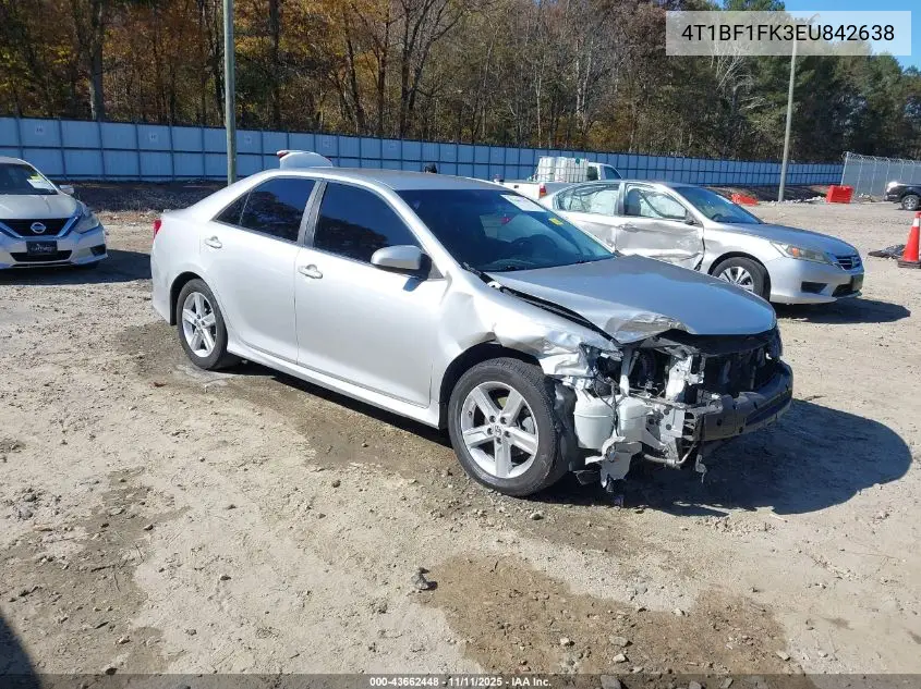 4T1BF1FK3EU842638 2014 Toyota Camry Se