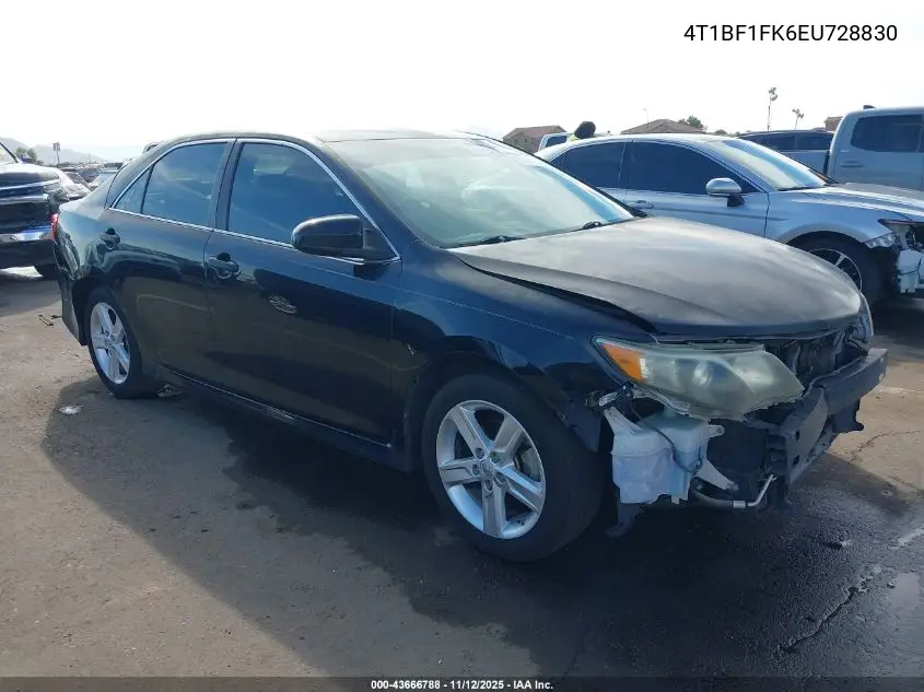 4T1BF1FK6EU728830 2014 Toyota Camry Se