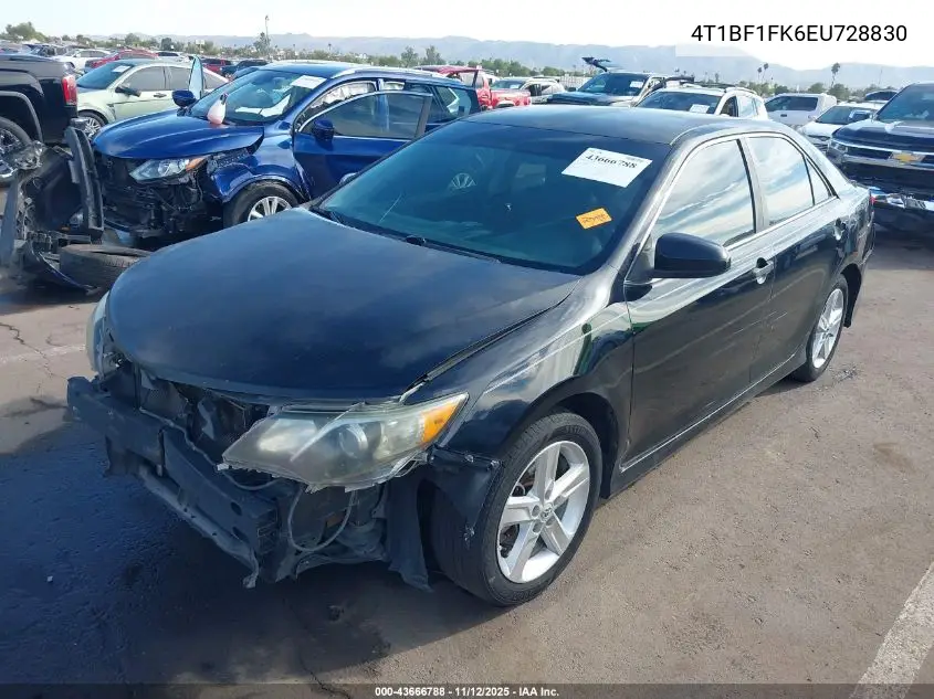 4T1BF1FK6EU728830 2014 Toyota Camry Se