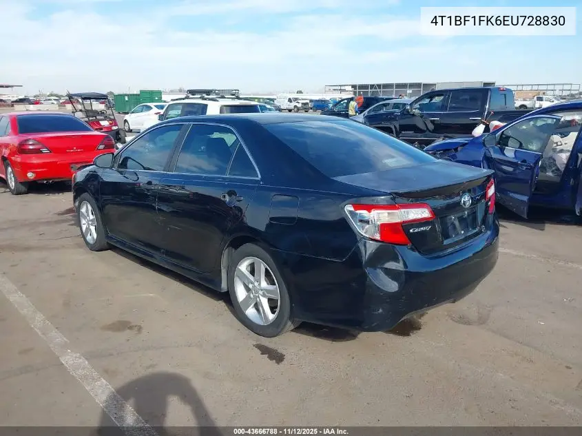 4T1BF1FK6EU728830 2014 Toyota Camry Se