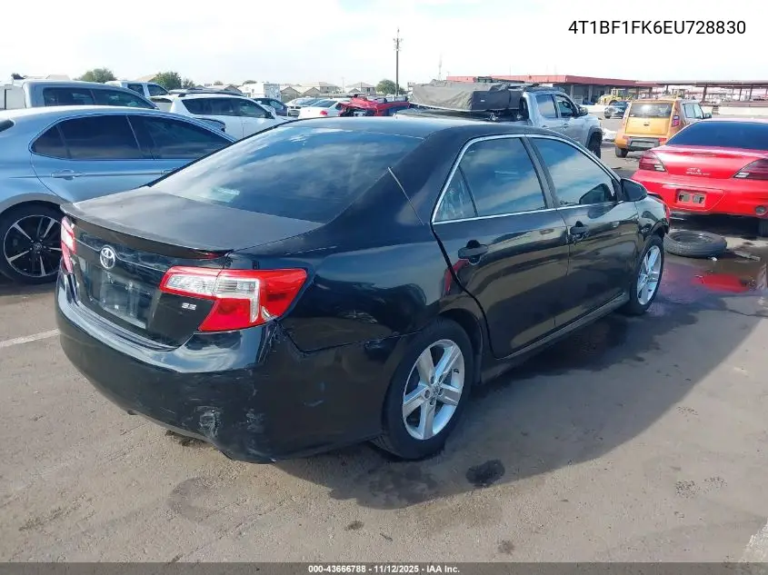 4T1BF1FK6EU728830 2014 Toyota Camry Se