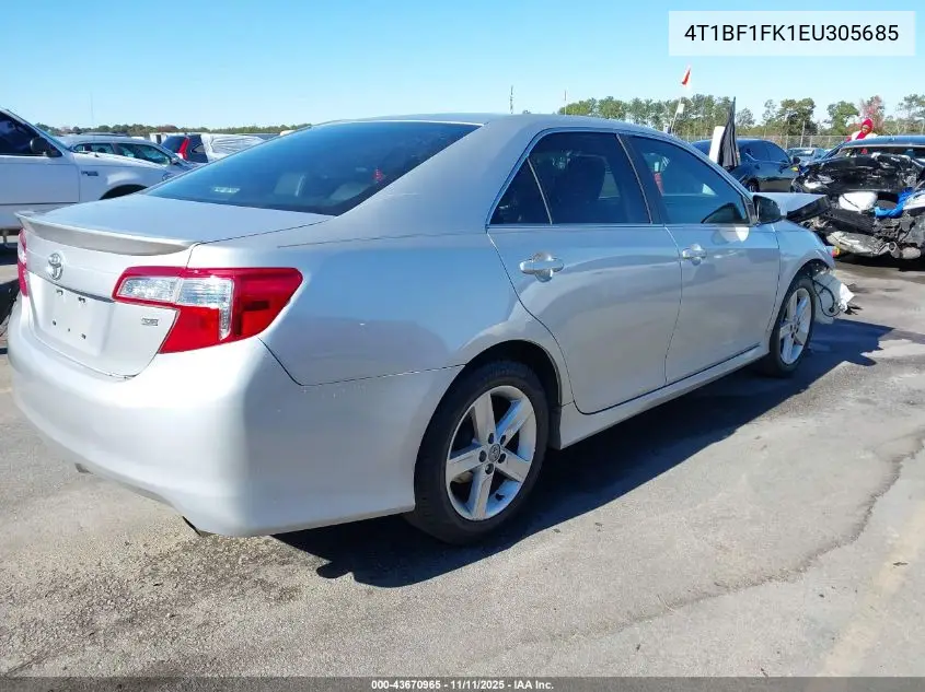 4T1BF1FK1EU305685 2014 Toyota Camry Se