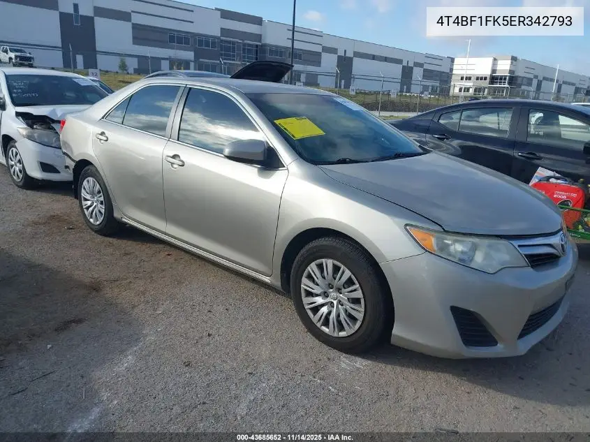 4T4BF1FK5ER342793 2014 Toyota Camry Le