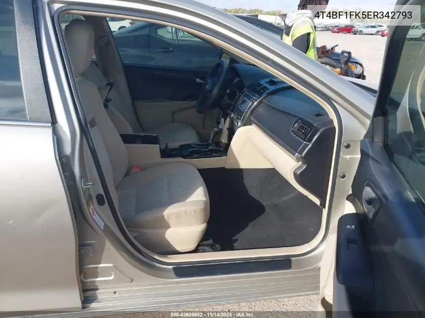 4T4BF1FK5ER342793 2014 Toyota Camry Le
