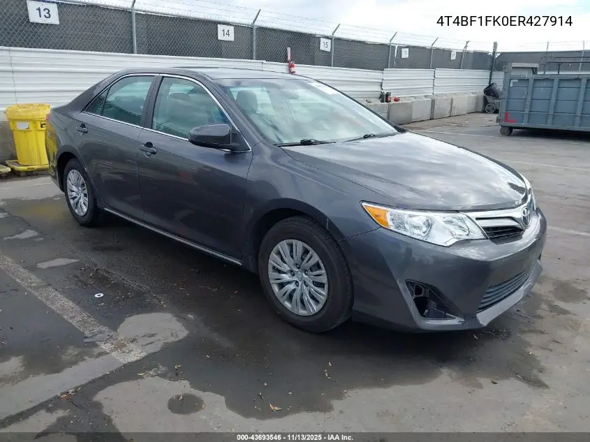 4T4BF1FK0ER427914 2014 Toyota Camry Le