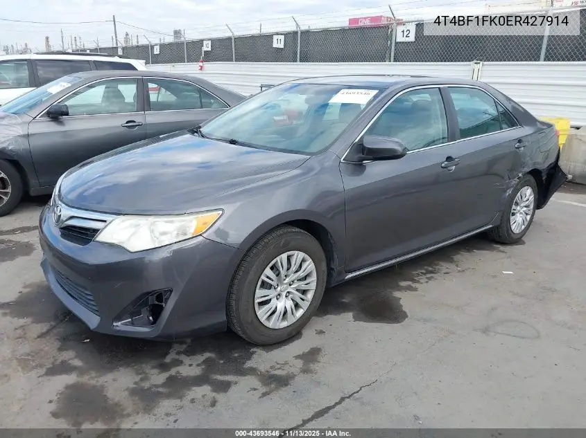 4T4BF1FK0ER427914 2014 Toyota Camry Le