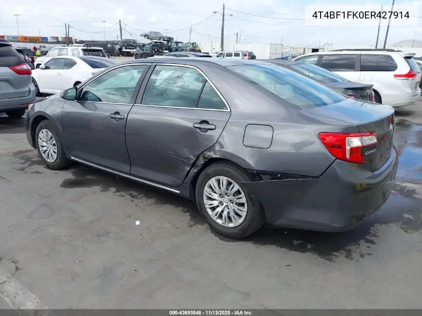 4T4BF1FK0ER427914 2014 Toyota Camry Le