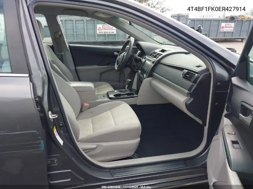 4T4BF1FK0ER427914 2014 Toyota Camry Le