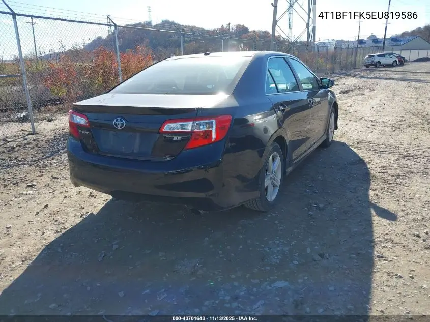 4T1BF1FK5EU819586 2014 Toyota Camry Se