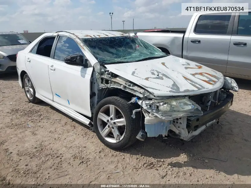 4T1BF1FKXEU870534 2014 Toyota Camry Se