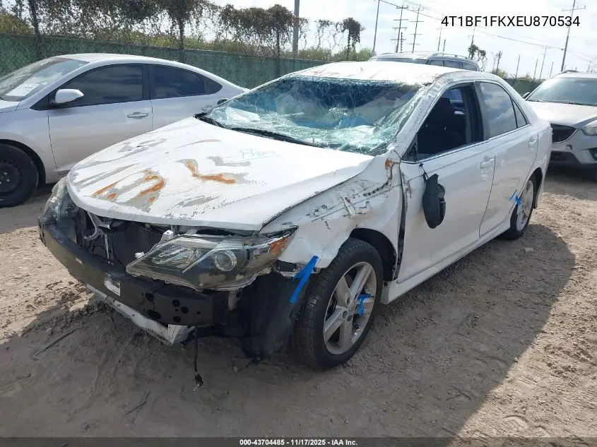 4T1BF1FKXEU870534 2014 Toyota Camry Se