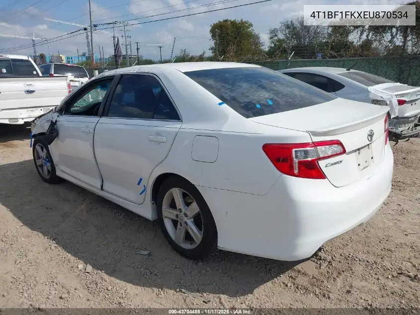 4T1BF1FKXEU870534 2014 Toyota Camry Se