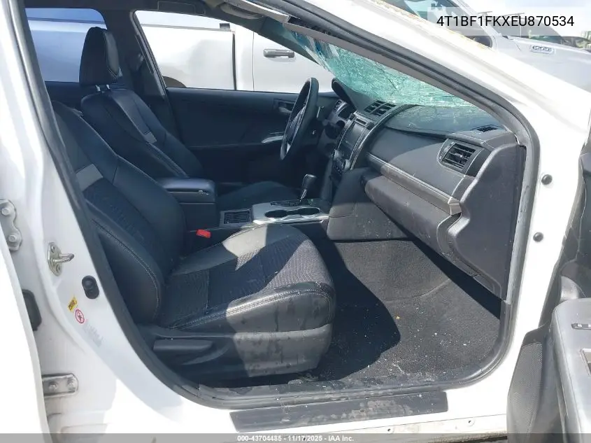 4T1BF1FKXEU870534 2014 Toyota Camry Se