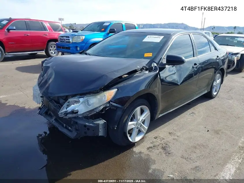 4T4BF1FK8ER437218 2014 Toyota Camry Le