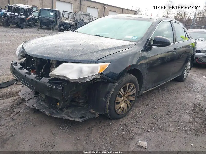 4T4BF1FK1ER364452 2014 Toyota Camry Le