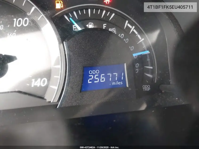 4T1BF1FK5EU405711 2014 Toyota Camry Le