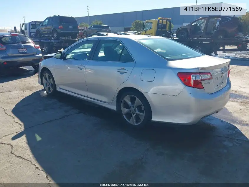 4T1BF1FK5EU771569 2014 Toyota Camry Se Sport
