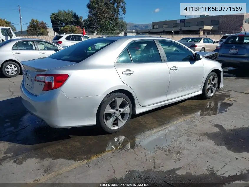 4T1BF1FK5EU771569 2014 Toyota Camry Se Sport