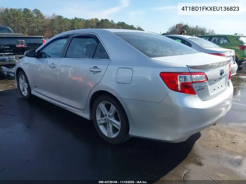 4T1BD1FKXEU136823 2014 Toyota Camry Hybrid Se Limited Edition