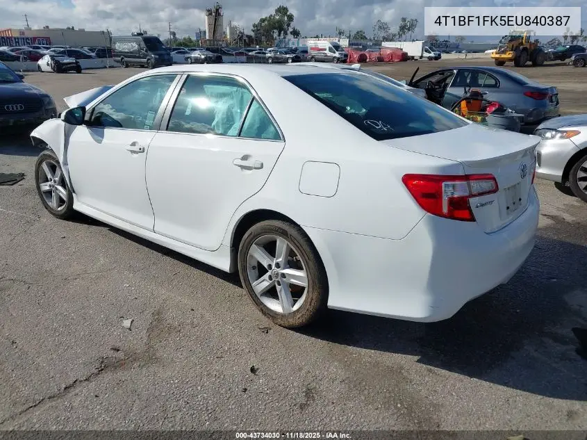 4T1BF1FK5EU840387 2014 Toyota Camry Se