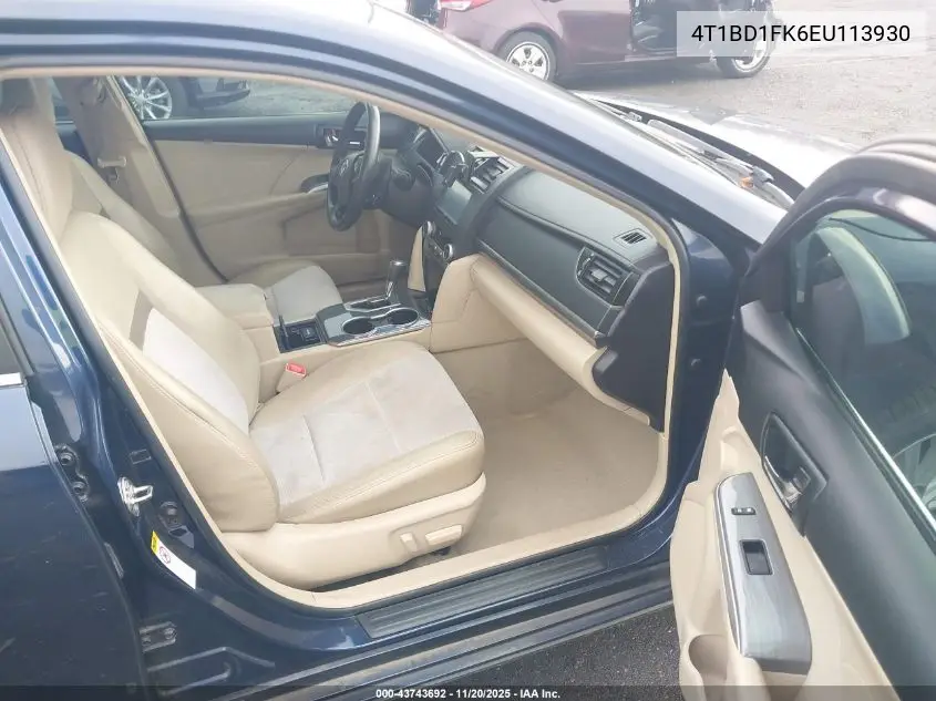 4T1BD1FK6EU113930 2014 Toyota Camry Hybrid Xle